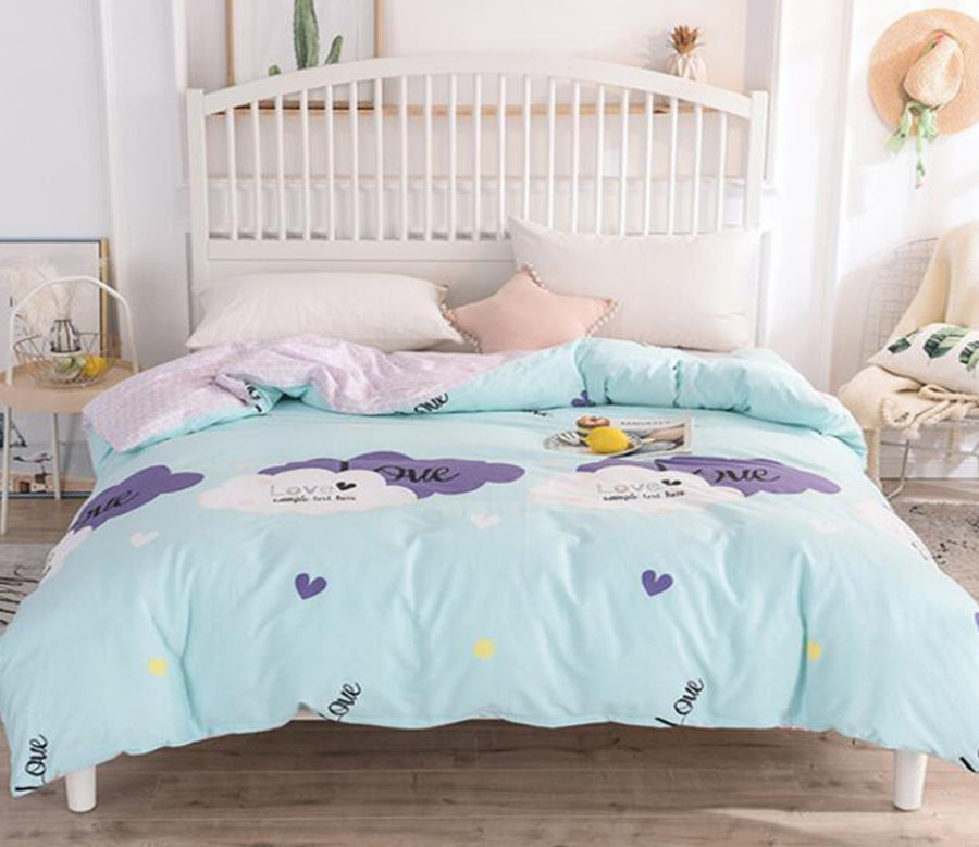 3D White Gray Clouds 4142 Bed Pillowcases Quilt