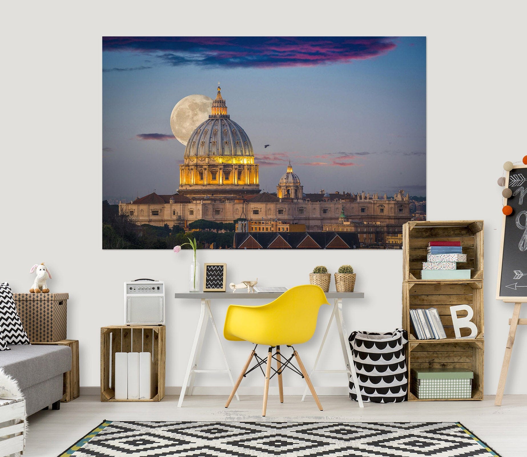 3D Sunrise Castle 167 Marco Carmassi Wall Sticker Wallpaper AJ Wallpaper 2 