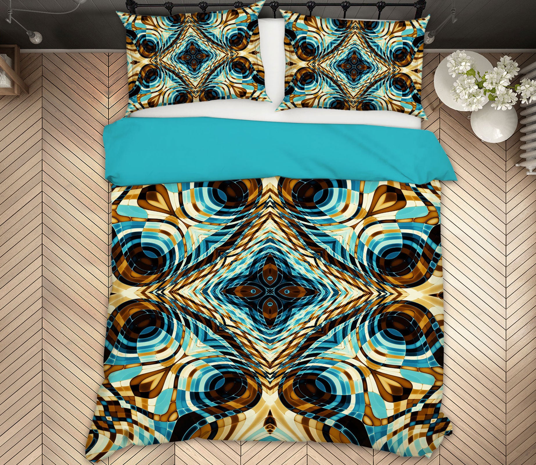 3D Pattern Lines 13230 Bed Pillowcases Quilt
