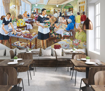 3D Afternoon Tea 1004 Trevor Mitchell Wall Mural Wall Murals Wallpaper AJ Wallpaper 2 
