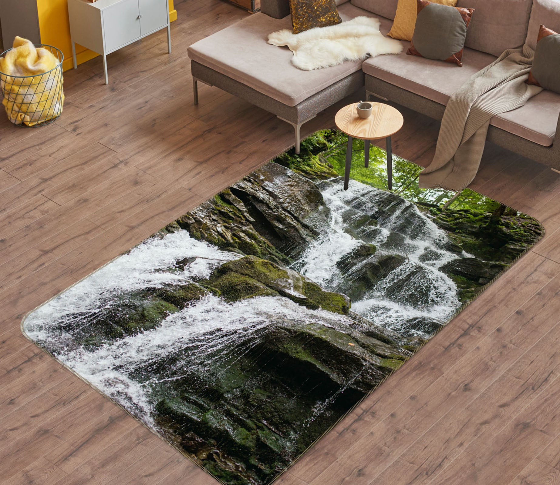 3D Waterfall 26176 Non Slip Rug Mat