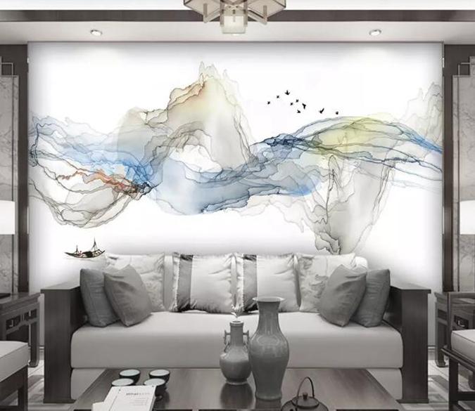 3D Color Wave 343 Wall Murals Wallpaper AJ Wallpaper 2 