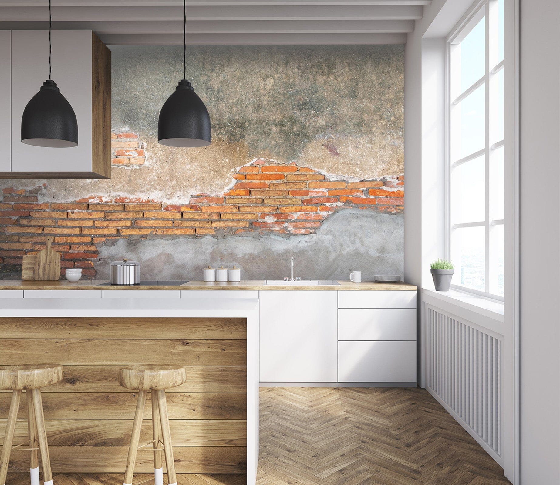 3D Concrete Brick Wall 81 Wall Murals Wallpaper AJ Wallpaper 2 