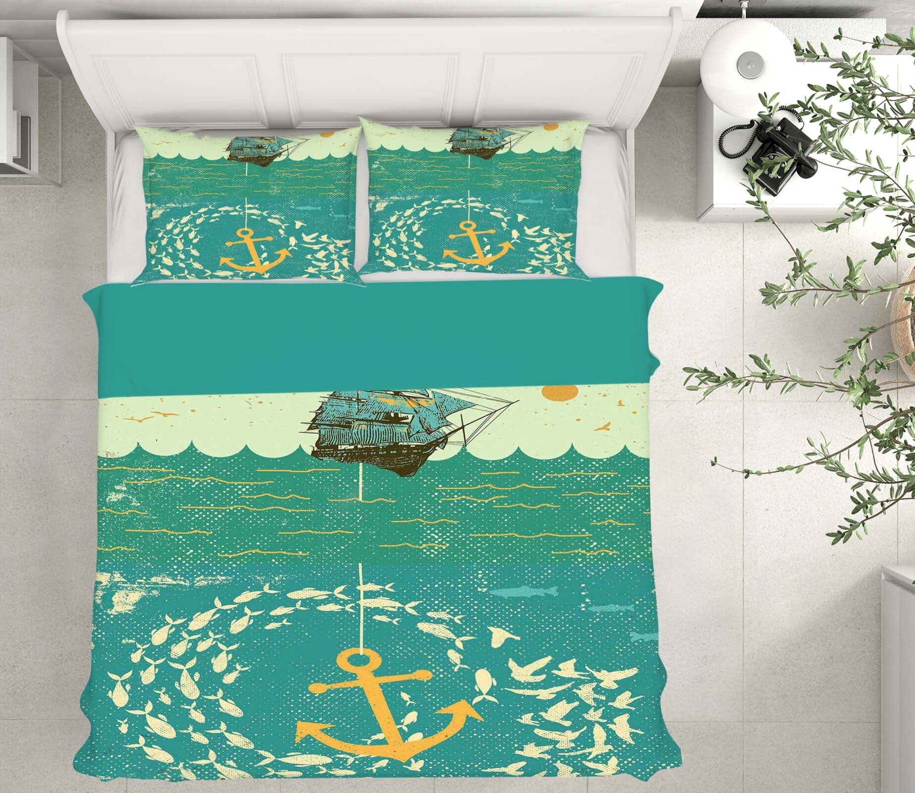 3D School Of Fish 2106 Showdeer Bedding Bed Pillowcases Quilt Quiet Covers AJ Creativity Home 