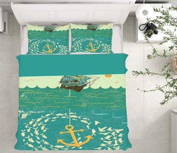 3D School Of Fish 2106 Showdeer Bedding Bed Pillowcases Quilt Quiet Covers AJ Creativity Home 