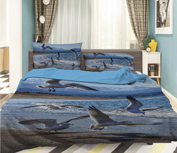 3D Seabird 1917 Bed Pillowcases Quilt Quiet Covers AJ Creativity Home 