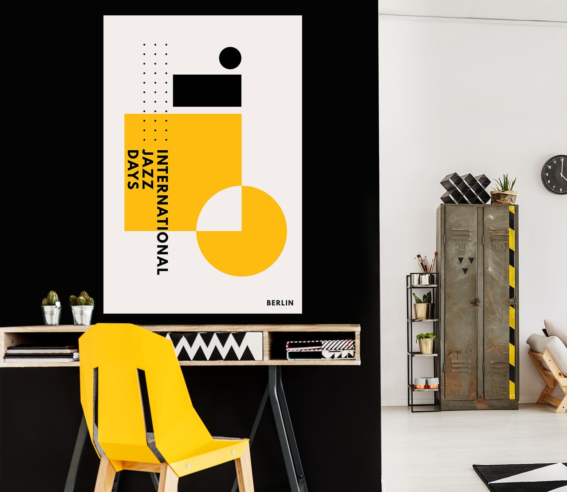 3D Yellow Square 158 Boris Draschoff Wall Sticker Wallpaper AJ Wallpaper 2 
