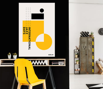 3D Yellow Square 158 Boris Draschoff Wall Sticker Wallpaper AJ Wallpaper 2 