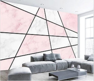 3D Pink Geometry 2271 Wall Murals