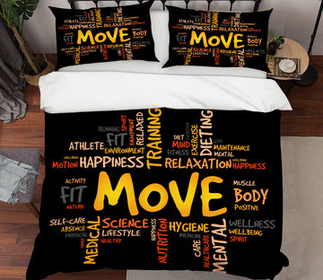 3D English Alphabet 14143 Bed Pillowcases Quilt