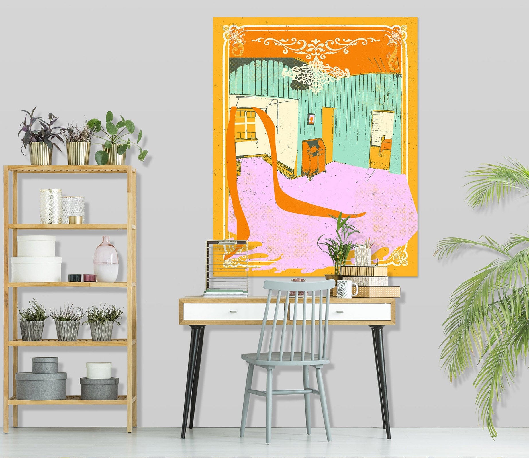 3D Cozy Room 023 Showdeer Wall Sticker Wallpaper AJ Wallpaper 2 