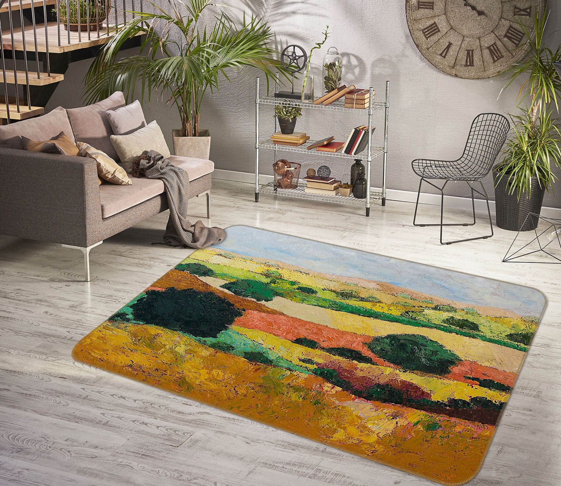3D Colored Valley 1021 Allan P. Friedlander Rug Non Slip Rug Mat Mat AJ Creativity Home 