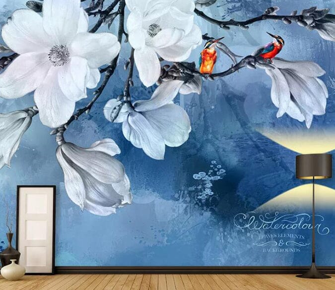 3D Flower Bird 1401 Wall Murals Wallpaper AJ Wallpaper 2 