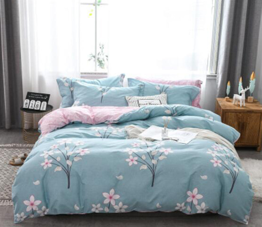 3D Light Blue 30340 Bed Pillowcases Quilt