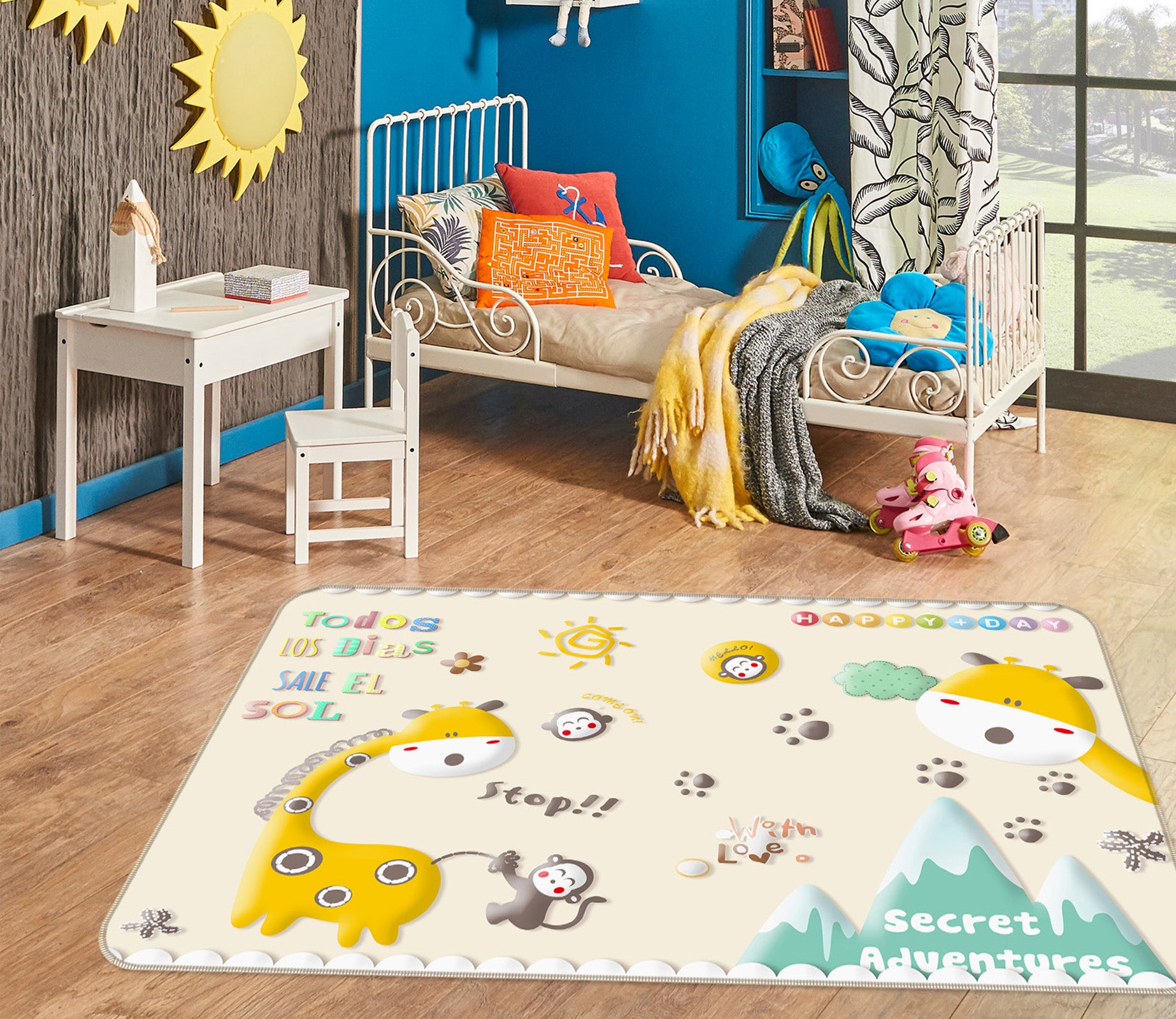 3D Giraffe 34071 Non Slip Rug Mat
