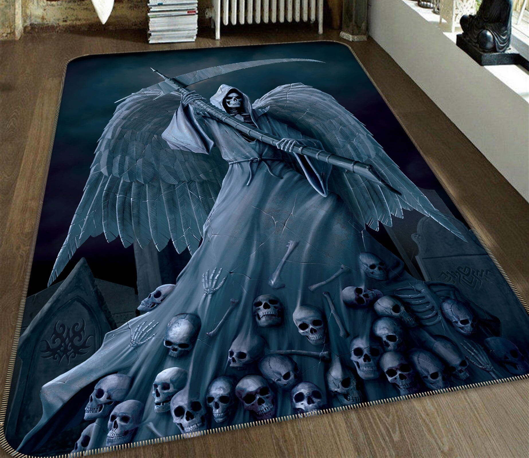 3D Death On A Hold 1029 Vincent Hie Rug Non Slip Rug Mat Mat AJ Creativity Home 