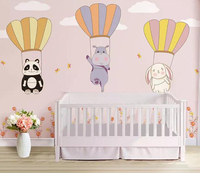 3D Animal Balloon 849 Wall Murals Wallpaper AJ Wallpaper 2 