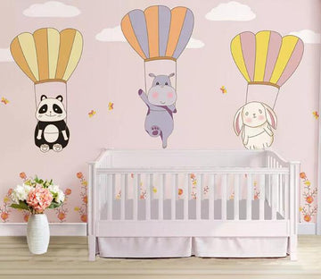 3D Animal Balloon 849 Wall Murals Wallpaper AJ Wallpaper 2 