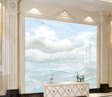 3D White Clouds 2202 Wall Murals Wallpaper AJ Wallpaper 2 