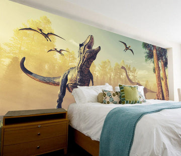 3D Dinosaur Overlord 1584 Wall Murals Wallpaper AJ Wallpaper 2 