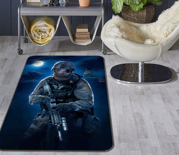 3D Dog Warrior 1064 Vincent Hie Rug Non Slip Rug Mat Mat AJ Creativity Home 