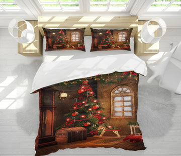 3D Tree 51071 Christmas Quilt Duvet Cover Xmas Bed Pillowcases