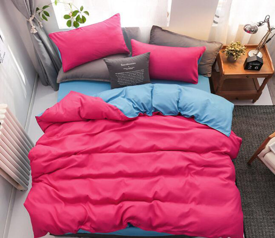 3D Rose Red Sky Blue 2131 Bed Pillowcases Quilt