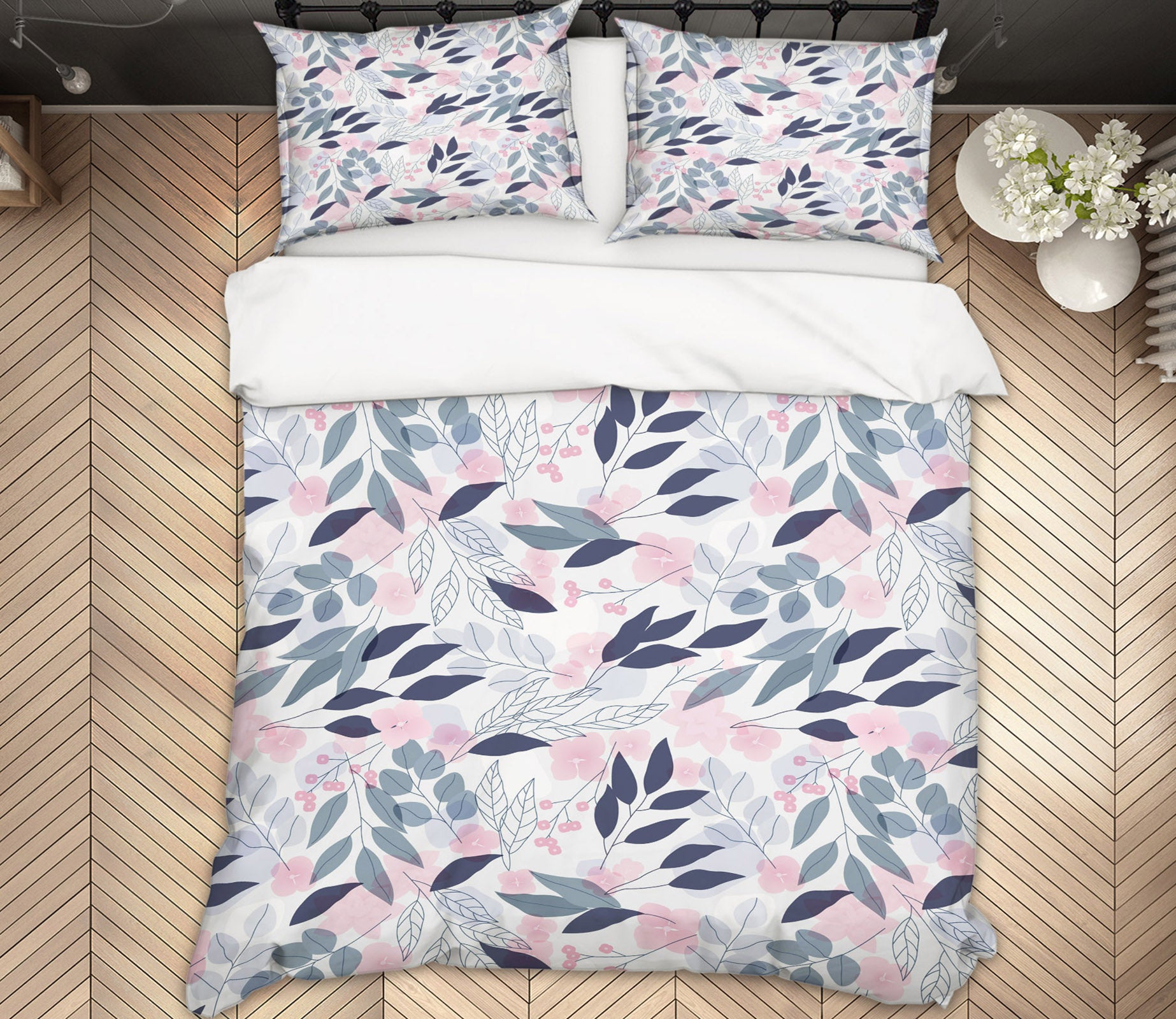 3D Leaves Branches 60191 Bed Pillowcases Quilt