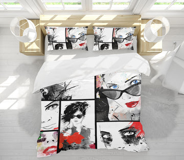 3D Sunglasses Model 020 Bed Pillowcases Quilt