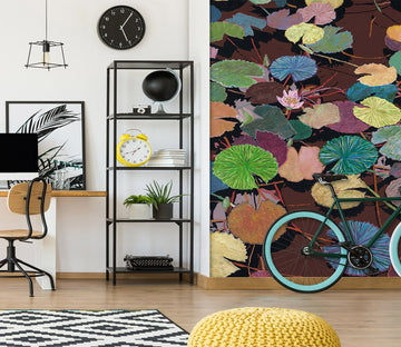 3D Lotus Pond 292 Allan P. Friedlander Wall Mural Wall Murals Wallpaper AJ Wallpaper 2 