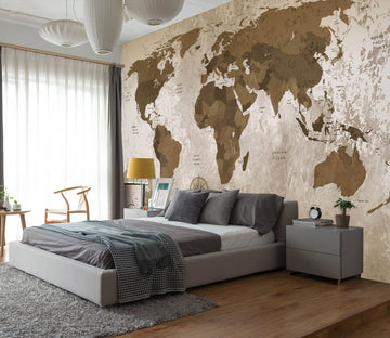 3D Irregular Pattern 2050 World Map Wall Murals Wallpaper AJ Wallpaper 2 
