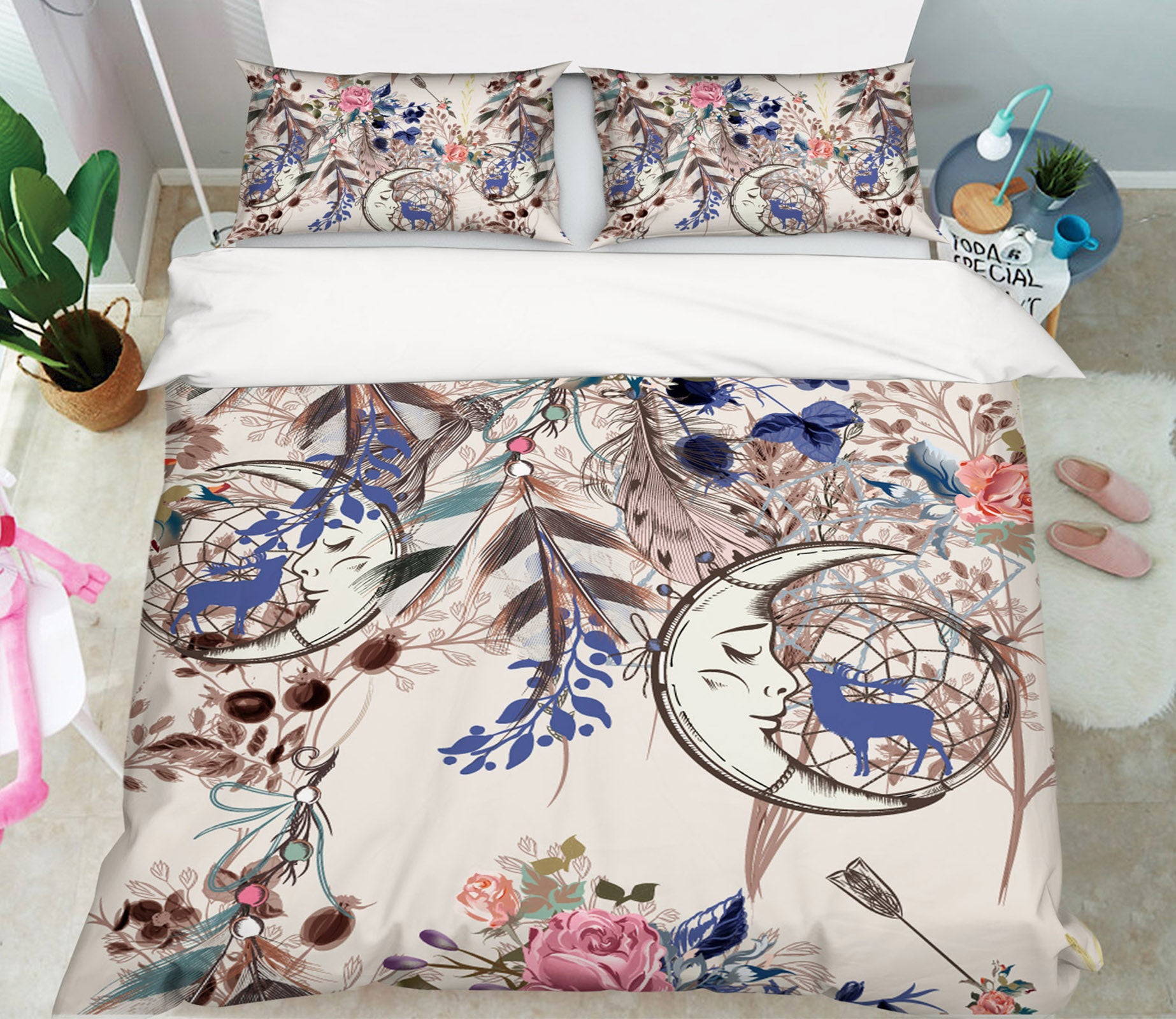 3D Mosaic Dream Catcher 15036 Bed Pillowcases Quilt