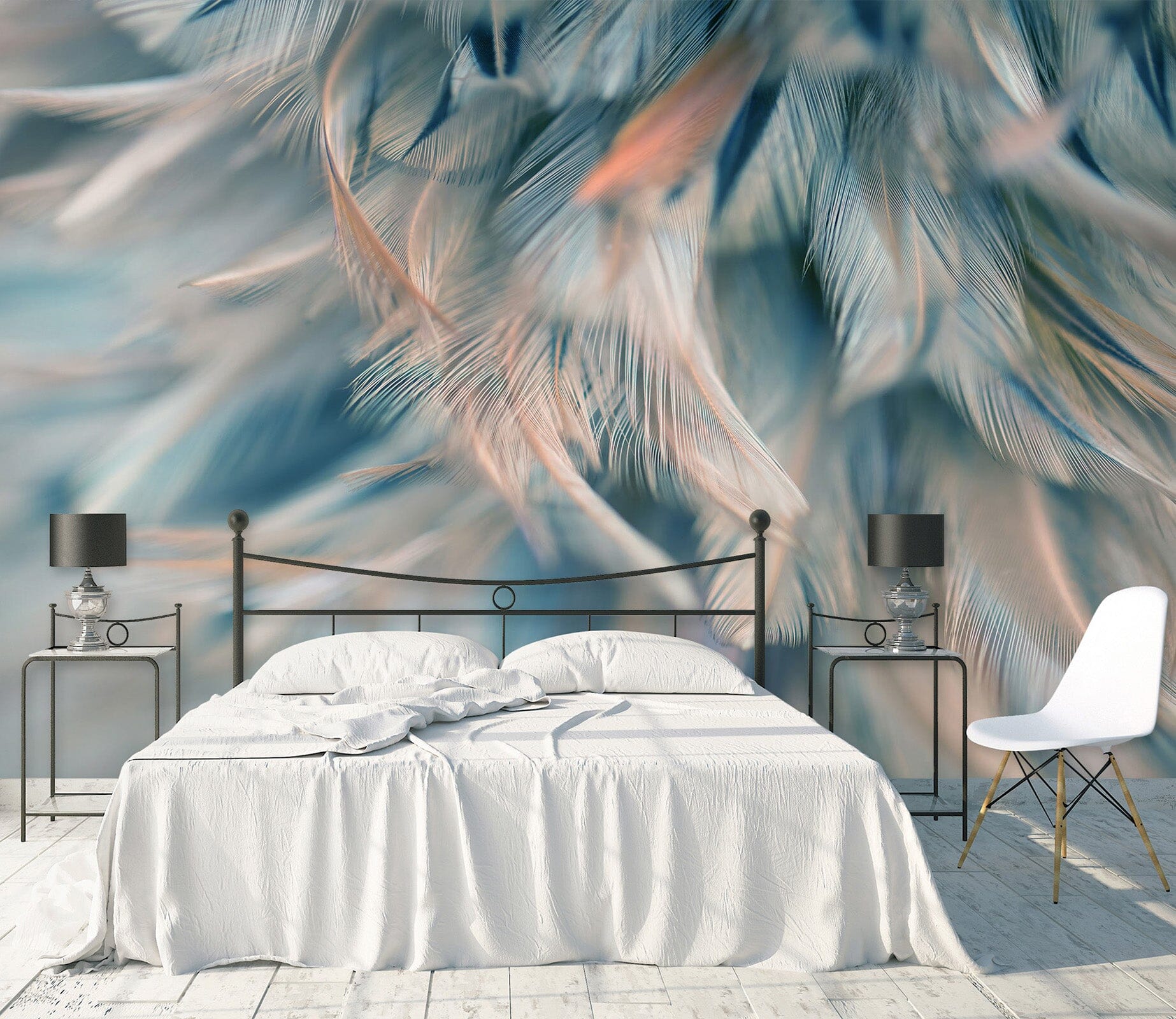 3D Colored Feathers 1680 Wall Murals Wallpaper AJ Wallpaper 2 