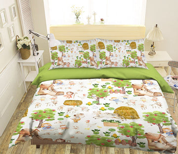 3D Cartoon Sheep 191 Uta Naumann Bedding Bed Pillowcases Quilt Quiet Covers AJ Creativity Home 