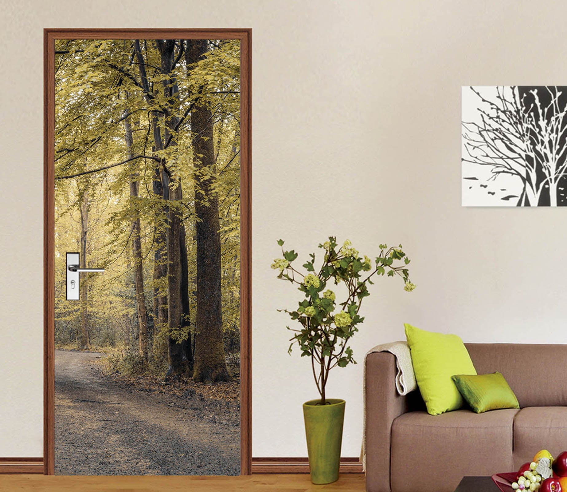 3D Forest Path 5172 Assaf Frank Door Mural