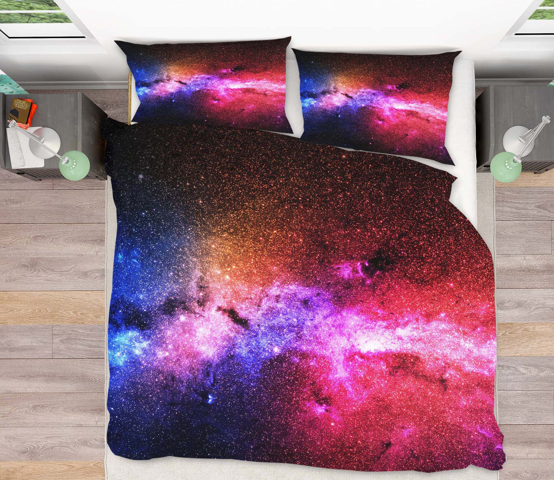 3D Starry Sky 59100 Bed Pillowcases Quilt