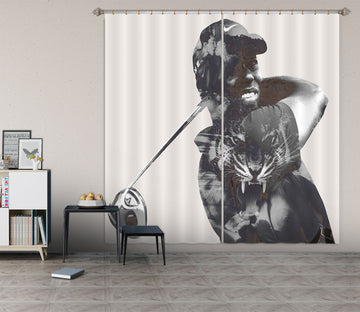 3D Black Pattern 048 Marco Cavazzana Curtain Curtains Drapes Curtains AJ Creativity Home 