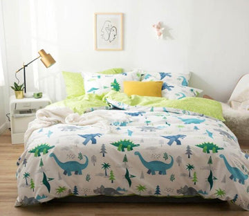 3D Cartoon Dinosaur 7075 Bed Pillowcases Quilt