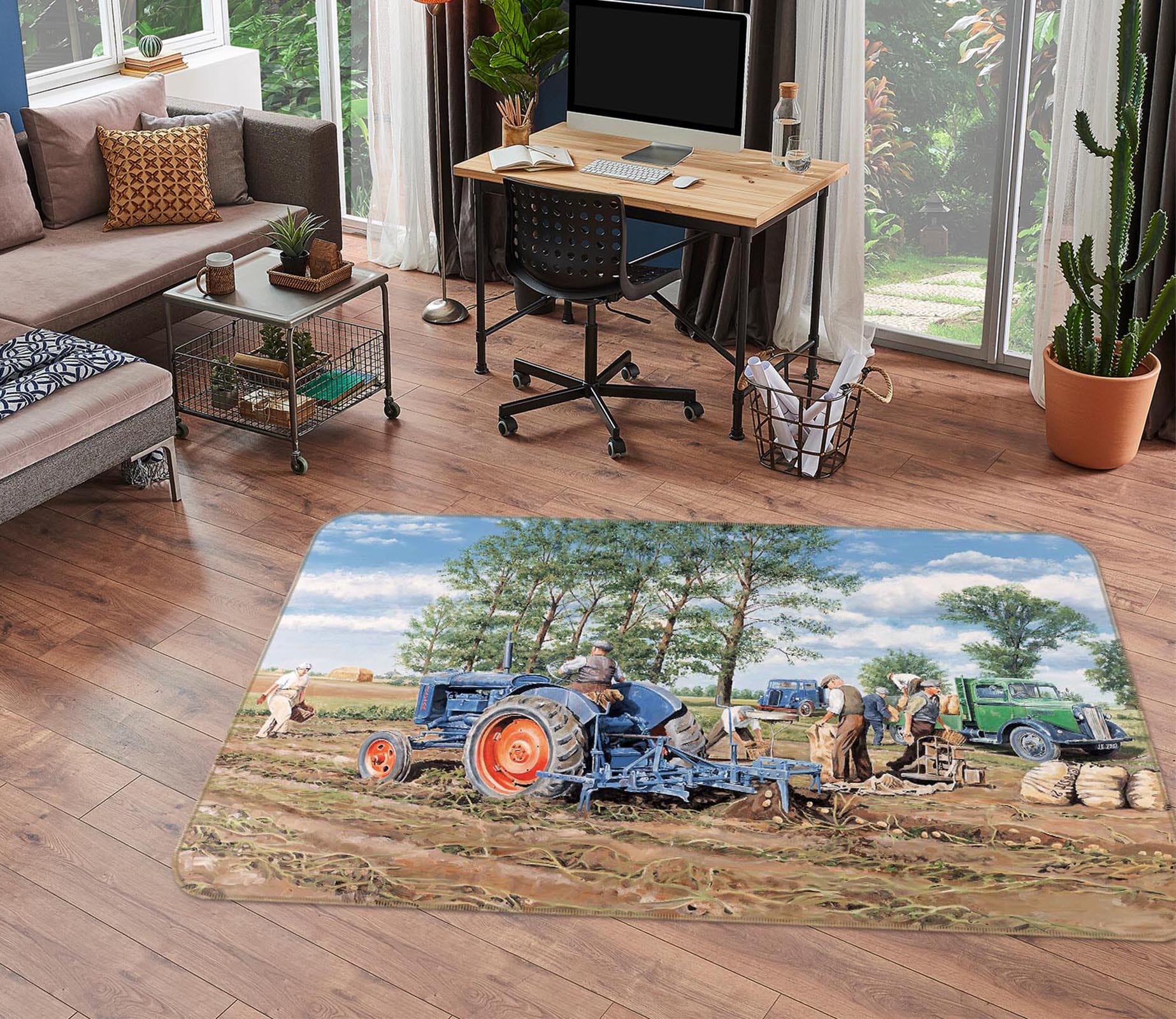 3D Lifting The Crop 1086 Trevor Mitchell Rug Non Slip Rug Mat Mat AJ Creativity Home 