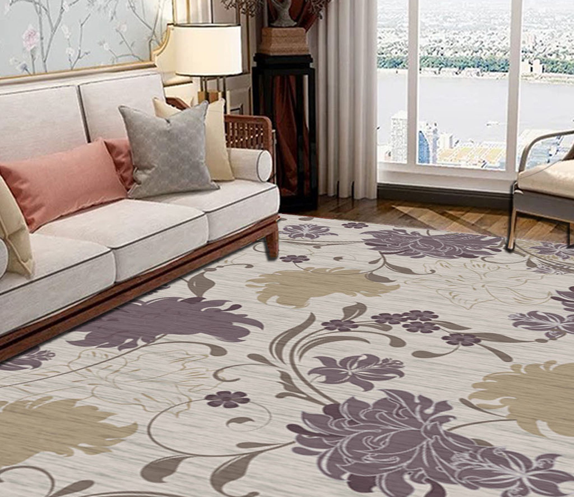 3D Colored Flowers WG526 Non Slip Rug Mat Mat AJ Creativity Home 
