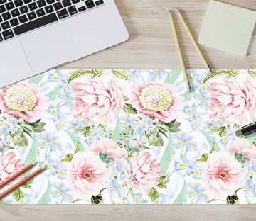 3D Light Pink Flowers 120208 Uta Naumann Desk Mat