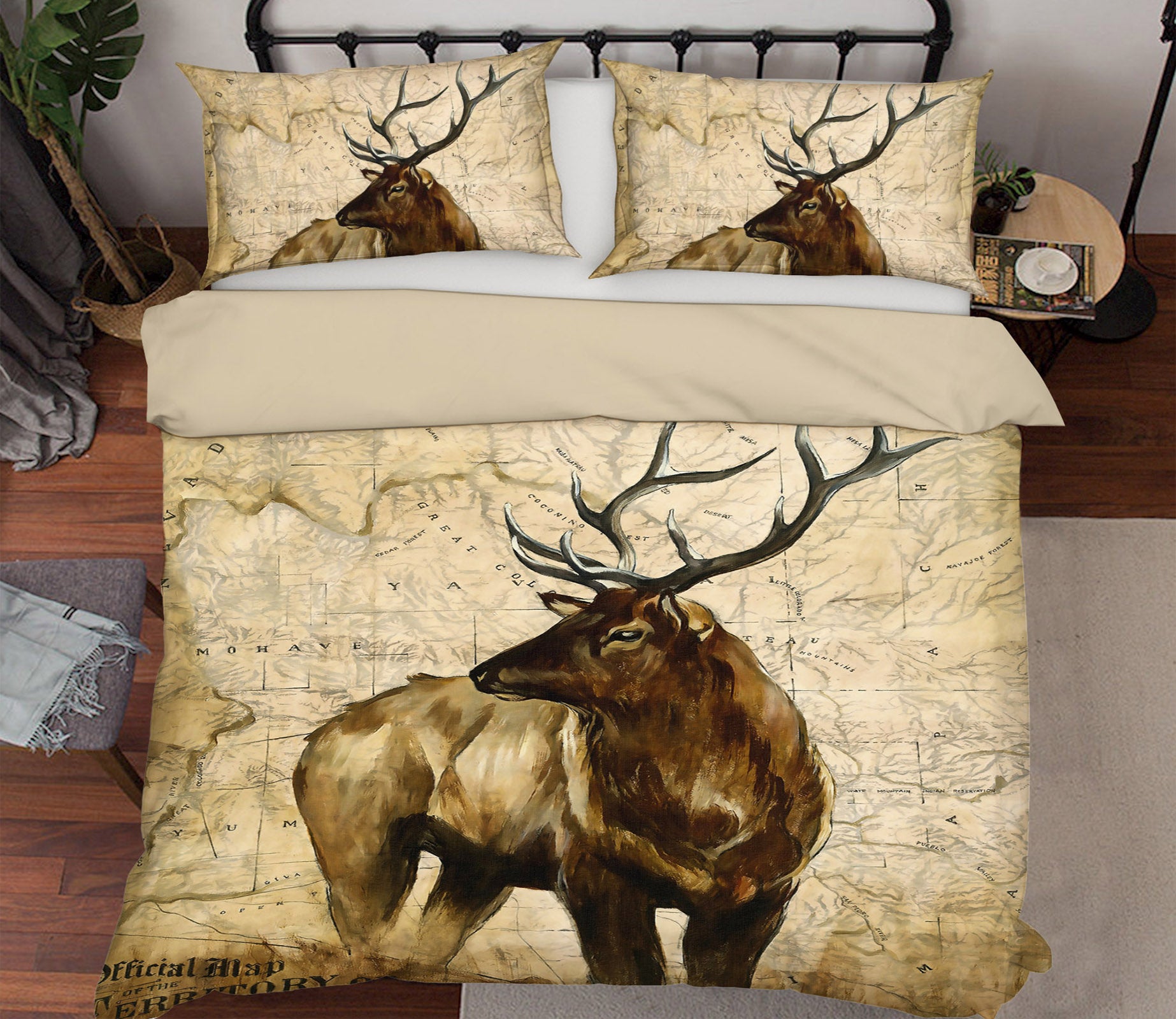 3D Brown Deer 12156 Bed Pillowcases Quilt