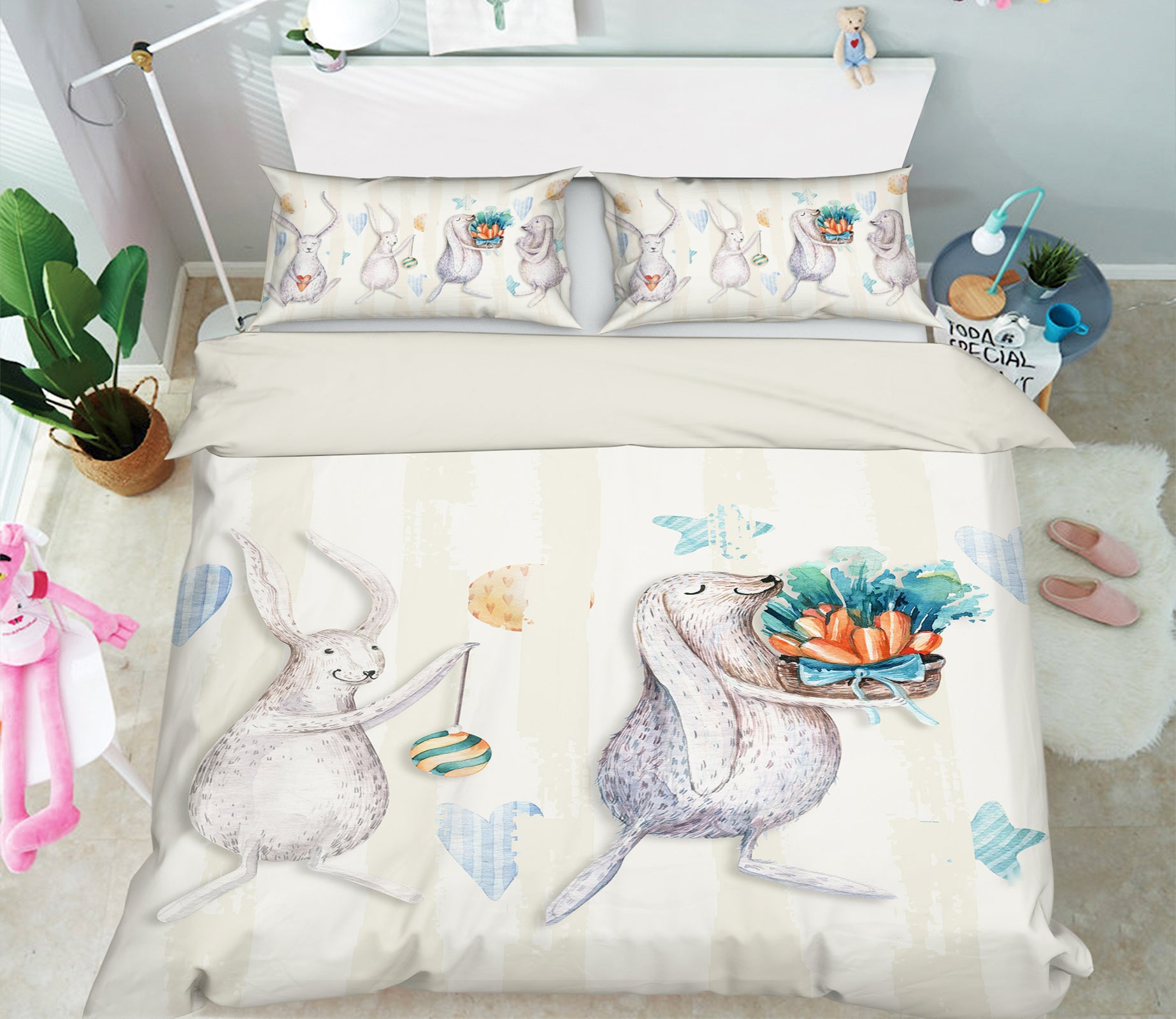 3D Mouse 13123 Bed Pillowcases Quilt