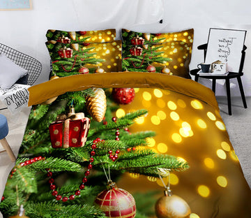 3D Christmas Tree Pendant 45090 Christmas Quilt Duvet Cover Xmas Bed Pillowcases