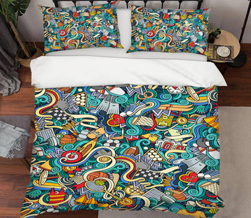3D Pattern 14163 Bed Pillowcases Quilt