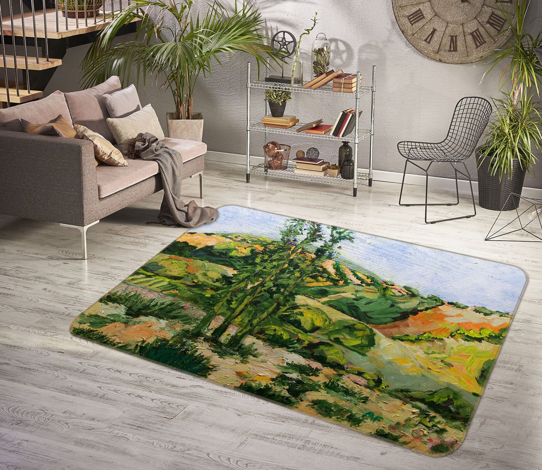 3D Valley Tree 1106 Allan P. Friedlander Rug Non Slip Rug Mat Mat AJ Creativity Home 