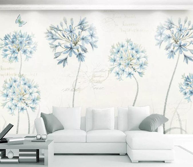 3D White Dandelion 1502 Wall Murals Wallpaper AJ Wallpaper 2 
