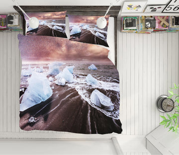 3D Seaside 59184 Bed Pillowcases Quilt