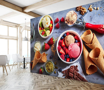 3D Strawberry Chocolate Ice Cream 542 Wallpaper AJ Wallpaper 2 