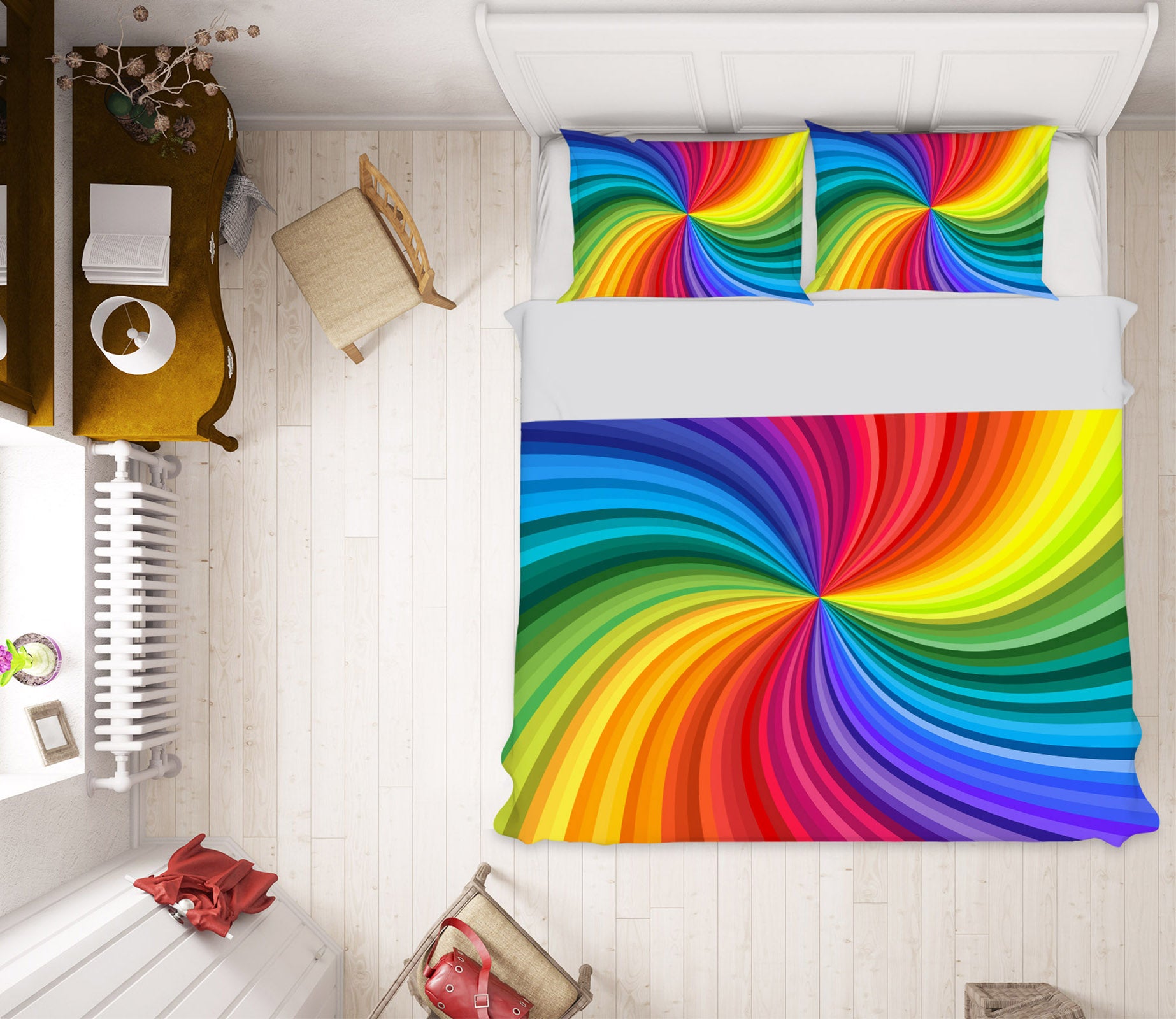 3D Color Vortex 61107 Bed Pillowcases Quilt